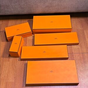 Hermès Orange Gift Boxes Set